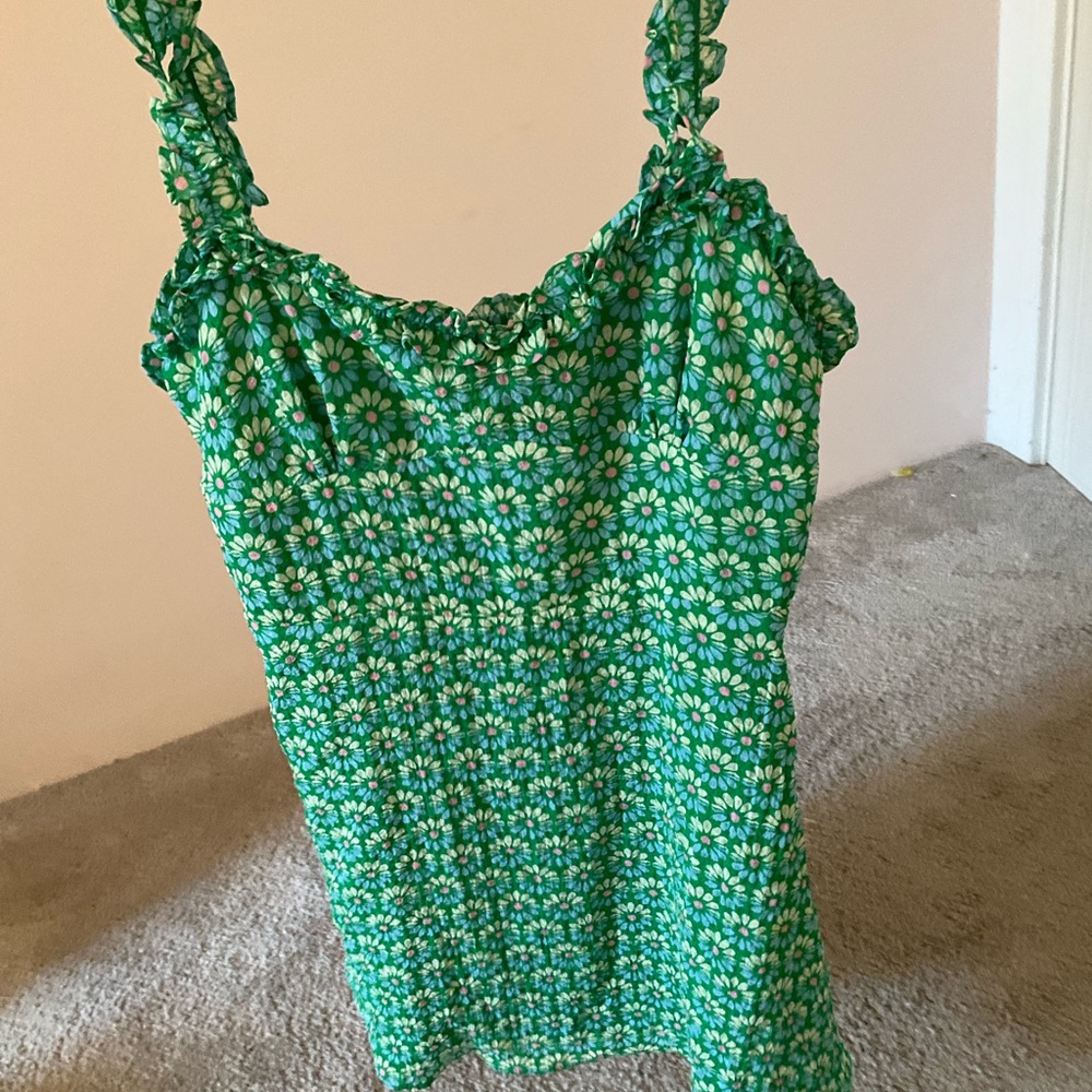 Green summary Zara dress